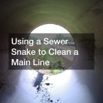 Using a Sewer Snake to Clean a Main Line