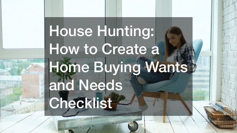 House Hunting: How to Create a Home Buying Wants and Needs Checklist