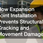 How Expansion Joint Installation Prevents Structural Cracking and Movement Damage